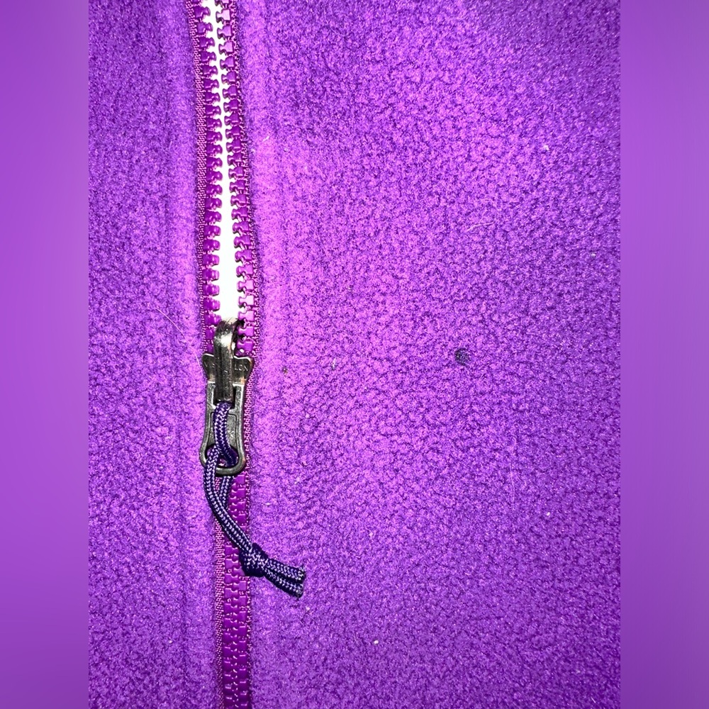 North Face purple full zip fleece jacket size L - Picture 10 of 10